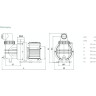 Насос для бассейна LEO XKP 350E-2 L1429